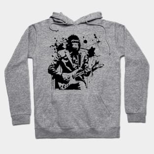 monkey plays the guitar Hoodie